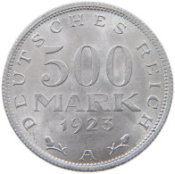GERMANY WEIMAR 500 MARK 1923 A #a022 0101 - 200 & 500 Mark