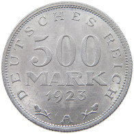 GERMANY WEIMAR 500 MARK 1923 A #a022 0119 - 200 & 500 Mark