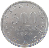 GERMANY WEIMAR 500 MARK 1923 A #a022 0099 - 200 & 500 Mark