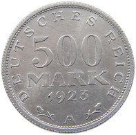 GERMANY WEIMAR 500 MARK 1923 A #a022 0107 - 200 & 500 Mark