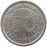 GERMANY WEIMAR 50 PFENNIG 1937 A #s040 0375 - 50 Rentenpfennig & 50 Reichspfennig