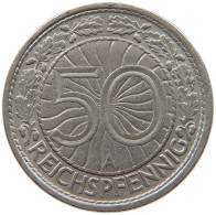 GERMANY WEIMAR 50 PFENNIG 1929 A #s040 0453 - 50 Rentenpfennig & 50 Reichspfennig