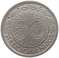 GERMANY WEIMAR 50 PFENNIG 1928 J #s040 0463 - 50 Rentenpfennig & 50 Reichspfennig