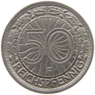 GERMANY WEIMAR 50 PFENNIG 1928 F #s040 0457 - 50 Rentenpfennig & 50 Reichspfennig