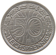 GERMANY WEIMAR 50 PFENNIG 1928 F #s056 0165 - 50 Rentenpfennig & 50 Reichspfennig