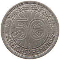 GERMANY WEIMAR 50 PFENNIG 1928 J #a046 0877 - 50 Rentenpfennig & 50 Reichspfennig