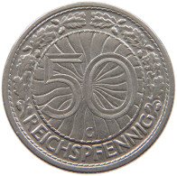 GERMANY WEIMAR 50 PFENNIG 1928 G #a087 0005 - 50 Rentenpfennig & 50 Reichspfennig