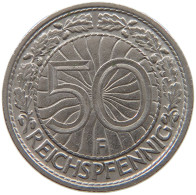 GERMANY WEIMAR 50 PFENNIG 1928 F #a073 0027 - 50 Rentenpfennig & 50 Reichspfennig