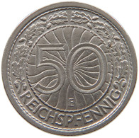 GERMANY WEIMAR 50 PFENNIG 1928 E TOP #a073 0045 - 50 Rentenpfennig & 50 Reichspfennig