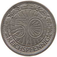 GERMANY WEIMAR 50 PFENNIG 1928 A #a073 0001 - 50 Rentenpfennig & 50 Reichspfennig