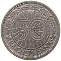 GERMANY WEIMAR 50 PFENNIG 1928 A #a046 0907 - 50 Rentenpfennig & 50 Reichspfennig