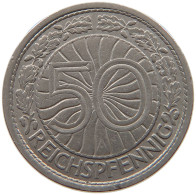 GERMANY WEIMAR 50 PFENNIG 1927 A #a055 0717 - 50 Renten- & 50 Reichspfennig