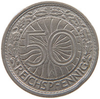 GERMANY WEIMAR 50 PFENNIG 1927 A #a046 0903 - 50 Rentenpfennig & 50 Reichspfennig