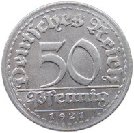 GERMANY WEIMAR 50 PFENNIG 1921 D TOP #a053 0511 - 50 Rentenpfennig & 50 Reichspfennig