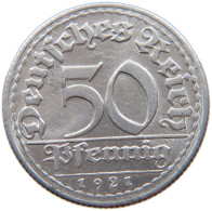 GERMANY WEIMAR 50 PFENNIG 1921 D #a053 0501 - 50 Renten- & 50 Reichspfennig