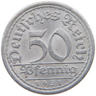 GERMANY WEIMAR 50 PFENNIG 1921 A #a070 0655 - 50 Renten- & 50 Reichspfennig