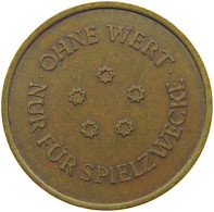 GERMANY WEST TOKEN OHNE WERT NUR FUR SPIELZWECKE #s077 0135 - Autres & Non Classés