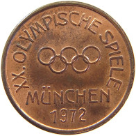 GERMANY WEST MEDAL OLYMPIC GAMES 1972 MUNCHEN 20MM #a063 0133 - Autres & Non Classés