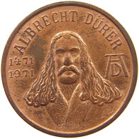 GERMANY WEST MEDAL ALBRECHT DURER 1971 NURNBERG 20MM #a063 0147 - Autres & Non Classés