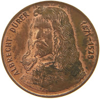 GERMANY WEST MEDAL ALBRECHT DURER 1471-1528 18MM TOP #c079 0353 - Andere & Zonder Classificatie