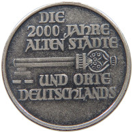 GERMANY WEST MEDAL 2000 YEARS OF BINGEN 18MM 2.2.G #a082 0549 - Other & Unclassified
