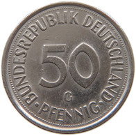 GERMANY WEST 50 PFENNIG 1975 G #a072 0669 - 50 Pfennig