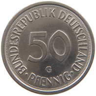 GERMANY WEST 50 PFENNIG 1979 G #a073 0059 - 50 Pfennig