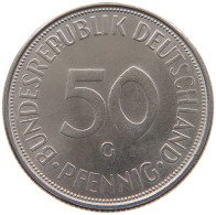 GERMANY WEST 50 PFENNIG 1971 G #a072 0659 - 50 Pfennig