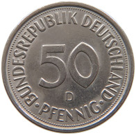 GERMANY WEST 50 PFENNIG 1975 D #a072 0683 - 50 Pfennig