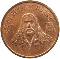 GERMANY WEST MEDAL ALBRECHT DURER 1971 NURNBERG 20MM #a063 0143 - Other & Unclassified