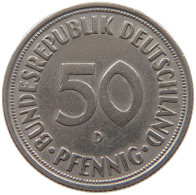 GERMANY WEST 50 PFENNIG 1950 D #a048 0069 - 50 Pfennig