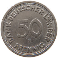 GERMANY WEST 50 PFENNIG 1949 J #a061 0729 - 50 Pfennig