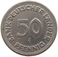 GERMANY WEST 50 PFENNIG 1949 J #a061 0627 - 50 Pfennig