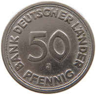 GERMANY WEST 50 PFENNIG 1949 J #a072 0675 - 50 Pfennig