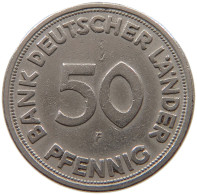 GERMANY WEST 50 PFENNIG 1949 F #a046 0579 - 50 Pfennig