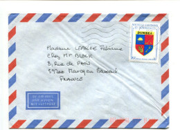 NOUVELLE CALEDONIE  - Affranchissement Sur Enveloppe Par Avion - Blason DUMBEA / Soleil / Golf / Clef / Maïs - Lettres & Documents