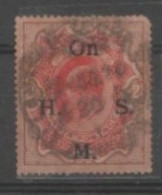1909 STAMPS OF INDIA King EDWARD Optd  On H.M.S.-SGO68 ( Condition -Poor/Space Filler) - 1902-11 Roi Edouard VII