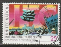 UNO New York 1990 MiNr.597 O Gestempelt Internationales Handelszentrum ITC ( 5824)Versand 1,00€-1,20€ - Usados