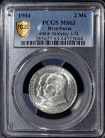 Germany, Hesse-Darmstadt 2 Mark 1904 PCGS MS63 400th Birthday Of Philipp The Magnanimous - 2, 3 & 5 Mark Silver