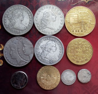 10 Non Original Coins Medals USA Non Silver & Non Gold 1787 Brasher 1794 1796 1800 1861 1893 - Royaux/De Noblesse