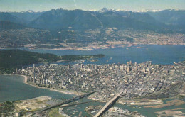VANCOUVER, BRIDGE, PORT, BOATS, ARCHITECTURE, PANORAMA, MOUNTAIN, CANADA - Vancouver