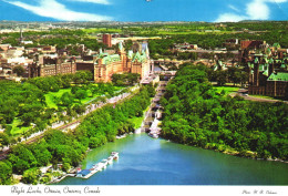 OTTAWA, ONTARIO, FLIGHT LOCKS, ARCHITECTURE, PORT, BOATS, RIDEAU CANAL, CANADA - Ottawa