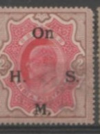 1909 STAMPS OF INDIA King EDWARD Optd  On H.M.S.-SGO68 ( Condition - Perf Short) - 1902-11 Roi Edouard VII