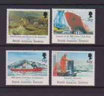 BRITISH  ANTARCTIC  TERRITORY    1991    Maiden  Voyage  Of  J C Ross   Set  Of  4    MNH - Unused Stamps