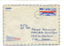 POLOGNE - Aérogramme Faciale Avec Surcharge 27zt Au Lieu 10zt Oblitéré Pour La France - Stamped Stationery