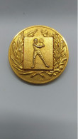 Médaille En Bronze Doré Tennis MCCC Tournoi Inter Membres 1979-1980 Monaco - Autres & Non Classés