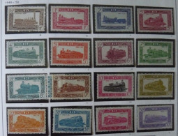 BELGIUM :   1949 - CHEMINS DE FER - CF  304 à  320 + 321A **/* - COTE: 137,00€ - Ungebraucht