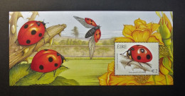 Ireland - Irelande - Eire - 2003 - Beetles S/s, Mint NH, Nature - Animals - Flowers & Plants - Insects - Postfris - Blocks & Sheetlets