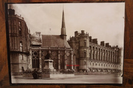 Photo 1890's St Germain En Laye Château Chapelle St Louis Tirage Albuminé Albumen Print Vintage - Orte