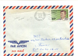 BURKINA FASO  (dateur Inversé) - Affranchissement Sur Lettre Pour La France - J.F. Kennedy - Burkina Faso (1984-...)